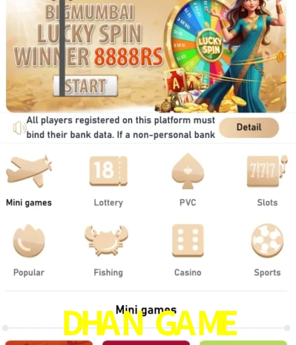 DHAN GAME login